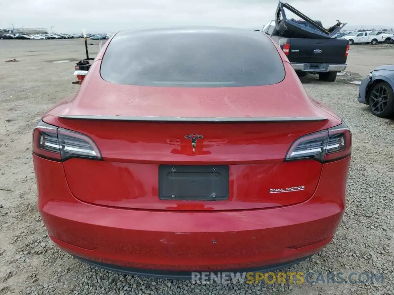 6 fotografías del automóvil dañado 5YJ3E1EC2NF268046 TESLA MODEL 3 2022