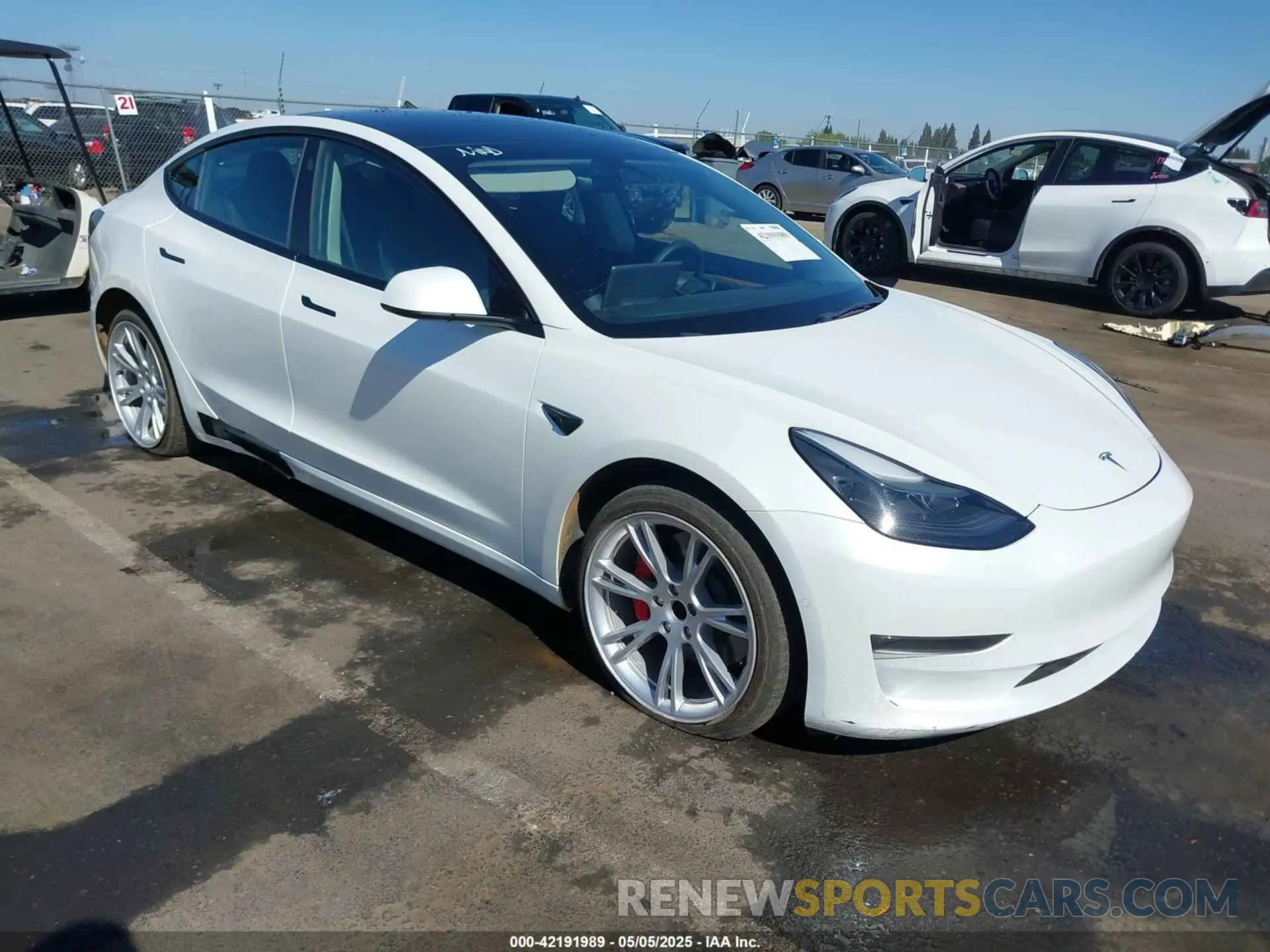 1 fotografías del automóvil dañado 5YJ3E1EC2NF270198 TESLA MODEL 3 2022