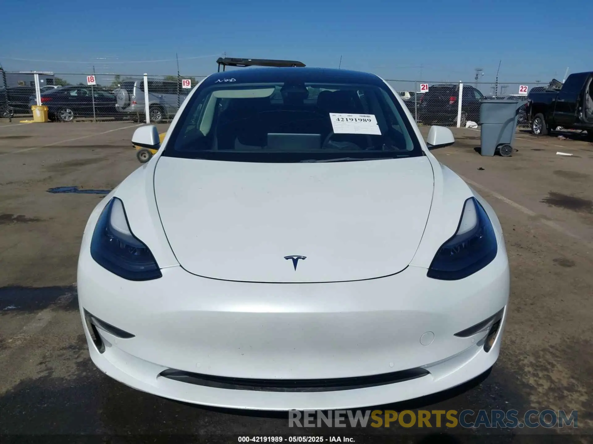 12 fotografías del automóvil dañado 5YJ3E1EC2NF270198 TESLA MODEL 3 2022
