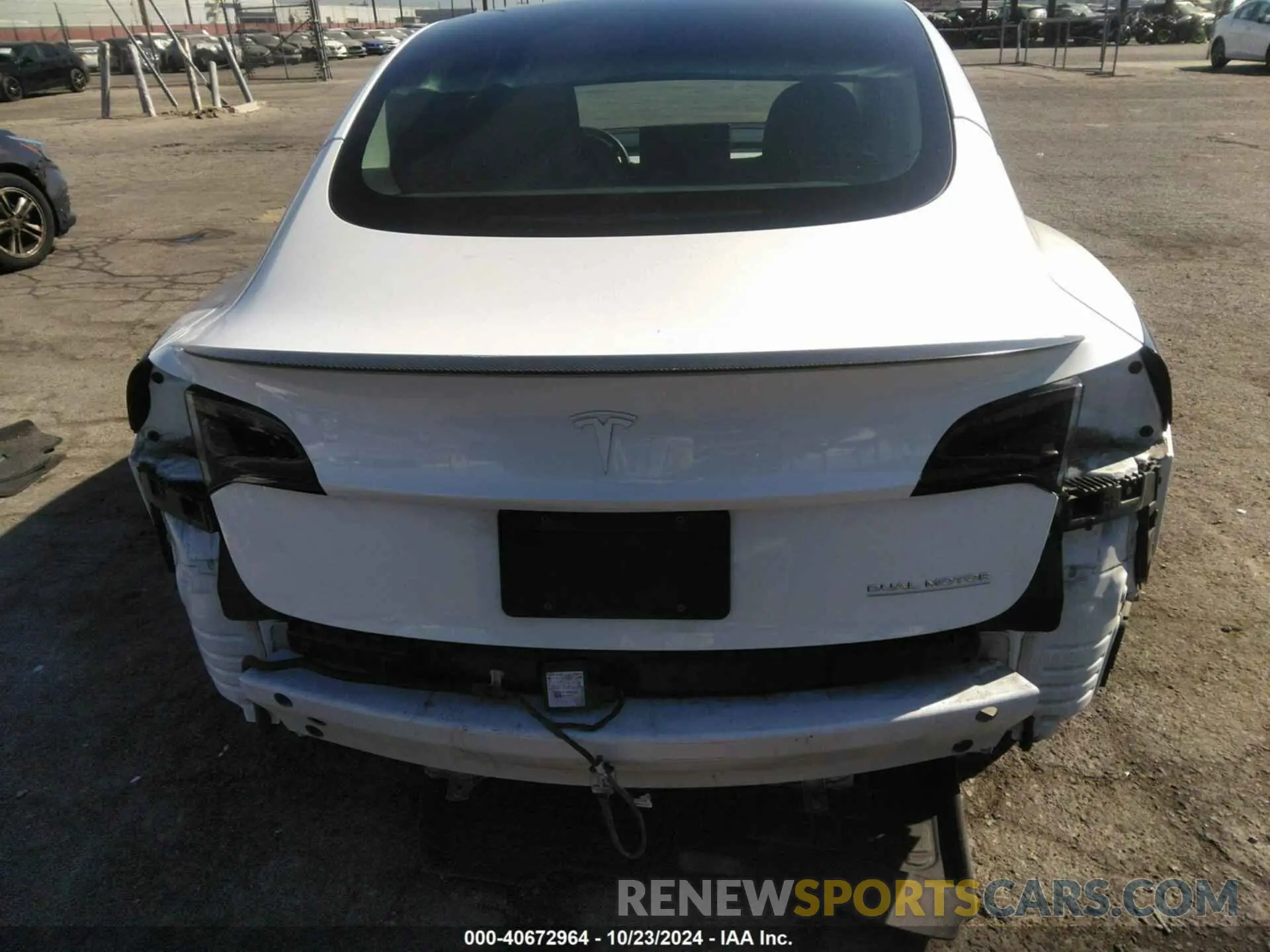 17 fotografías del automóvil dañado 5YJ3E1EC2NF275577 TESLA MODEL 3 2022