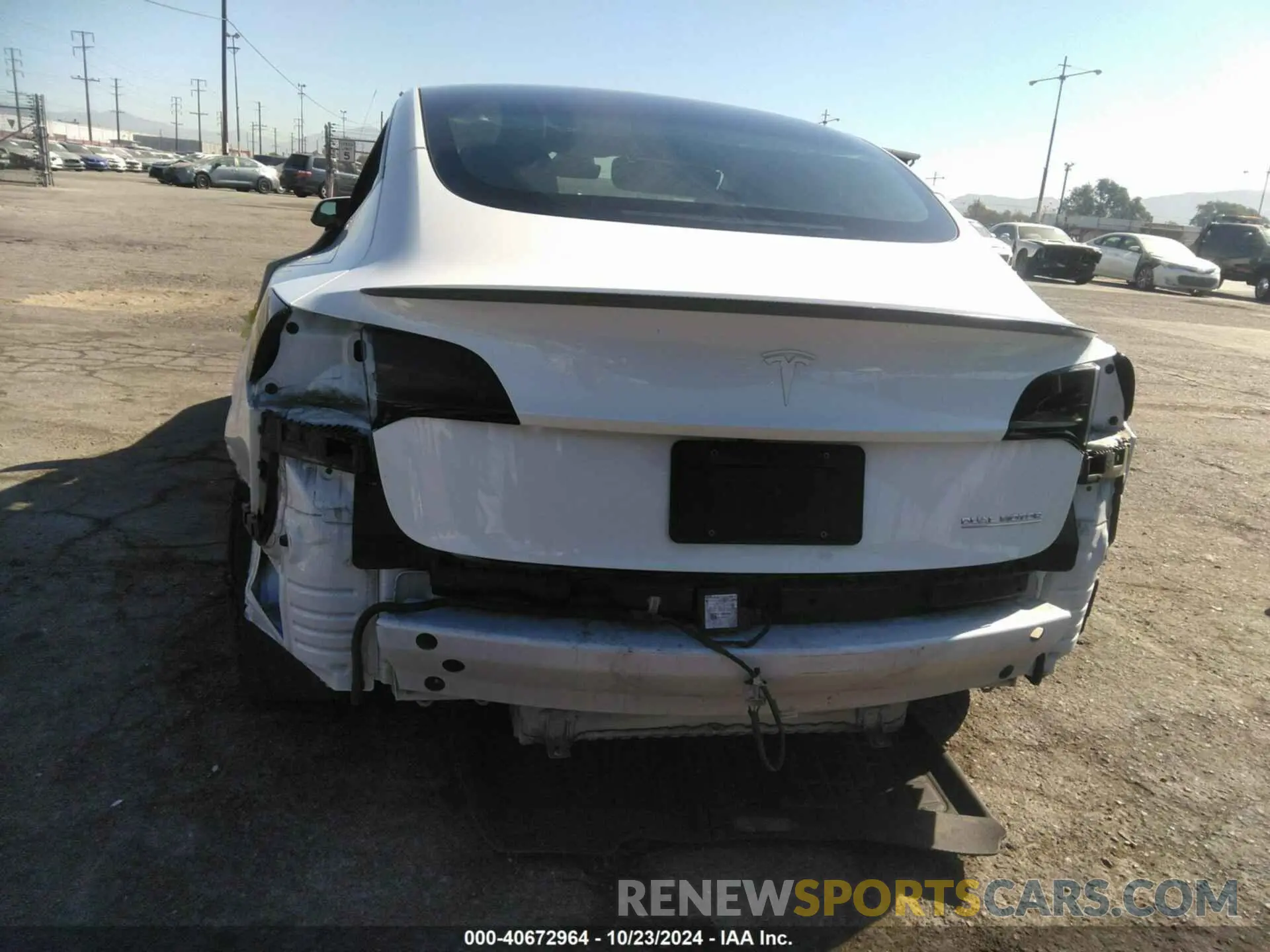 6 fotografías del automóvil dañado 5YJ3E1EC2NF275577 TESLA MODEL 3 2022