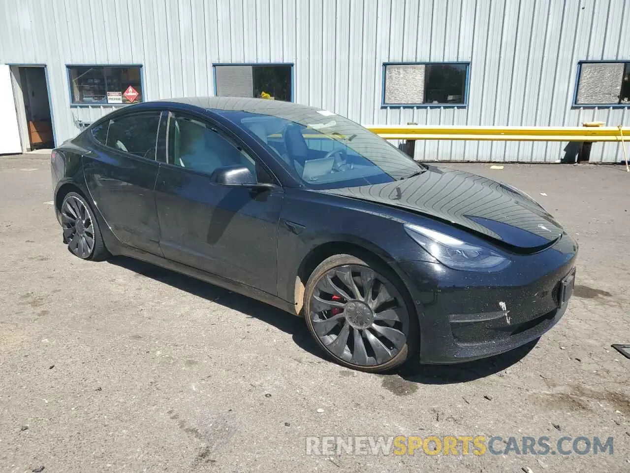 4 fotografías del automóvil dañado 5YJ3E1EC2NF357809 TESLA MODEL 3 2022