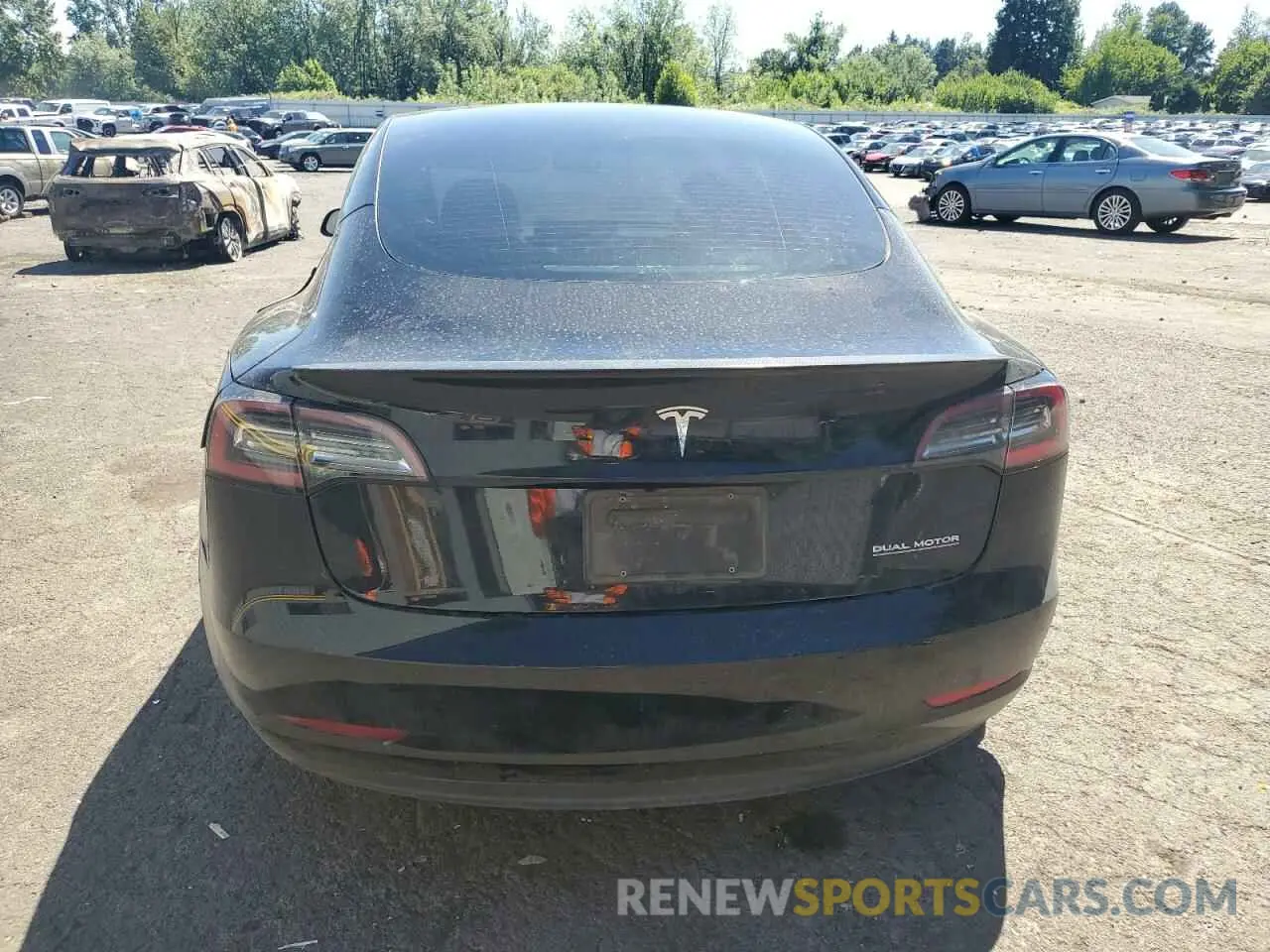 6 fotografías del automóvil dañado 5YJ3E1EC2NF357809 TESLA MODEL 3 2022