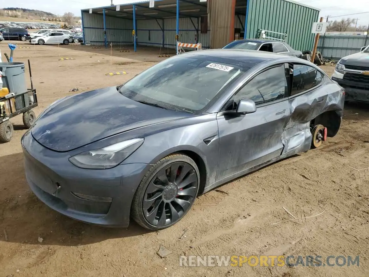 1 fotografías del automóvil dañado 5YJ3E1EC2NF357843 TESLA MODEL 3 2022