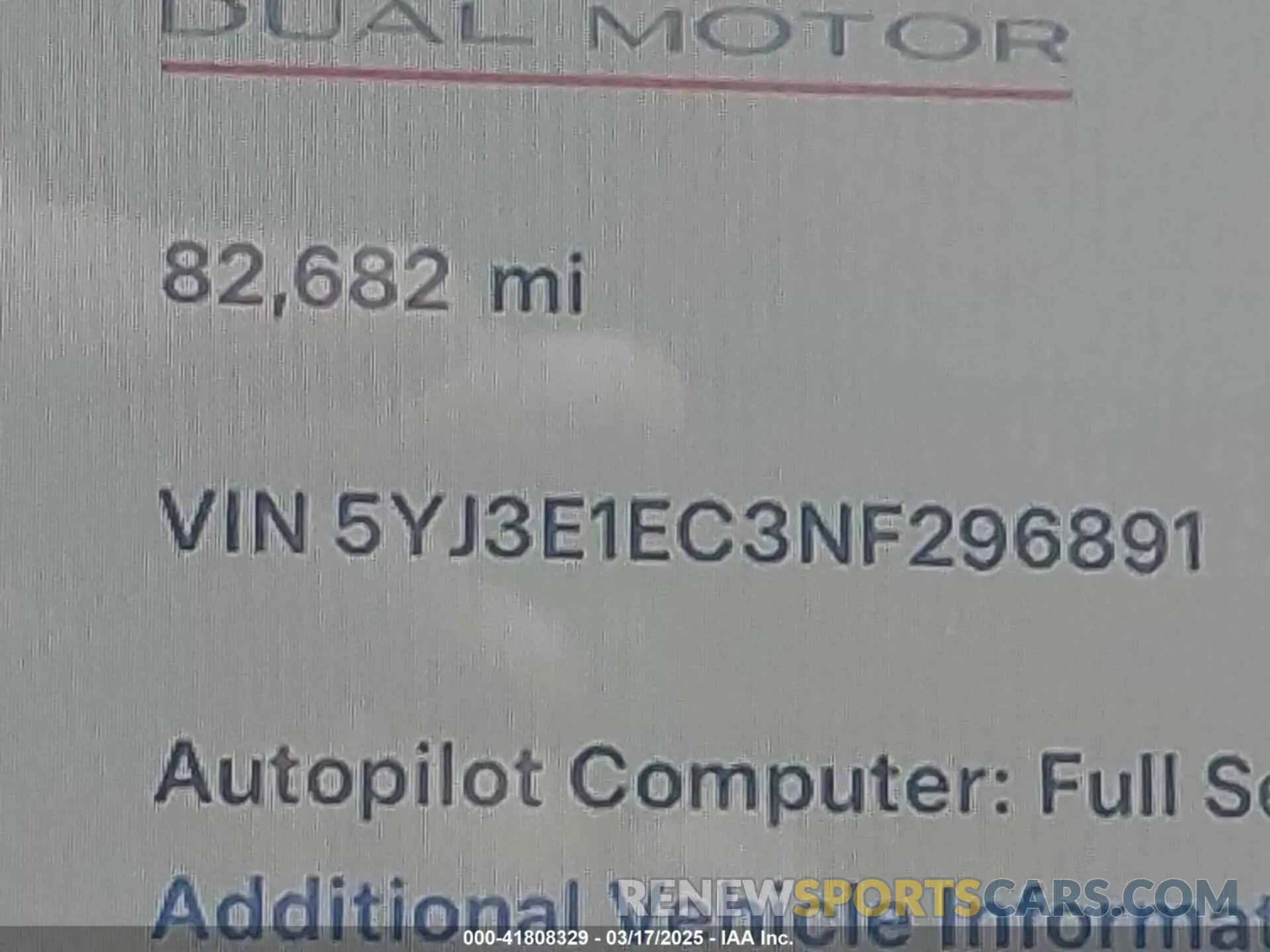 9 fotografías del automóvil dañado 5YJ3E1EC3NF296891 TESLA MODEL 3 2022