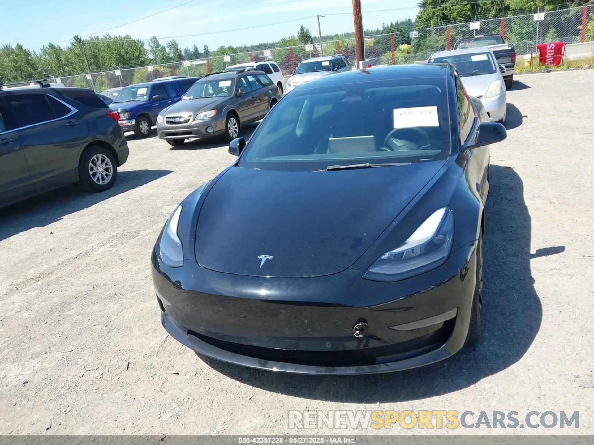 12 fotografías del automóvil dañado 5YJ3E1EC3NF348486 TESLA MODEL 3 2022