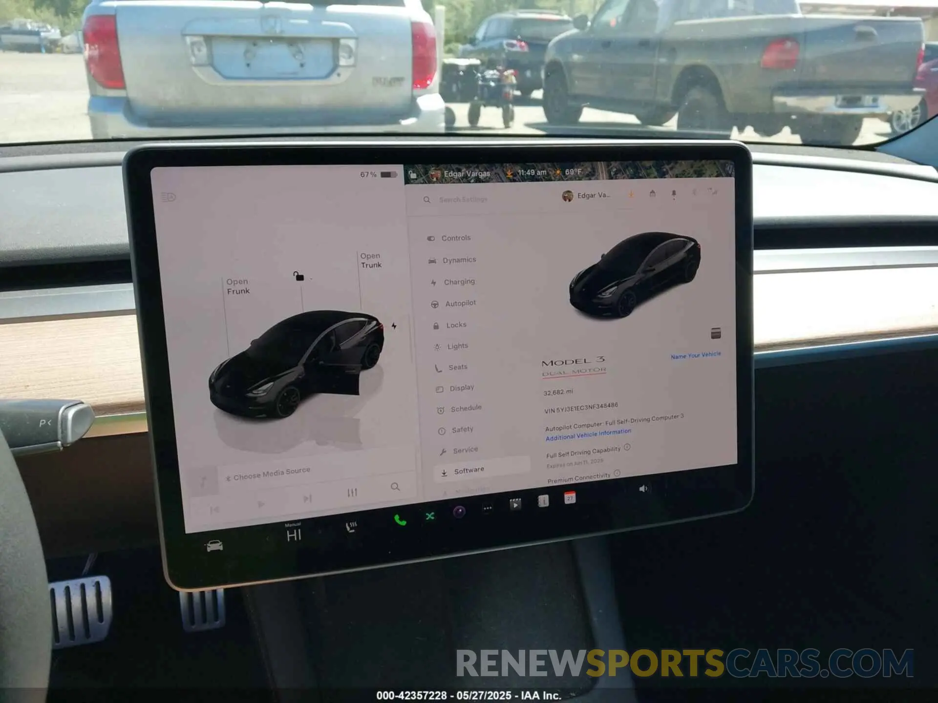18 fotografías del automóvil dañado 5YJ3E1EC3NF348486 TESLA MODEL 3 2022