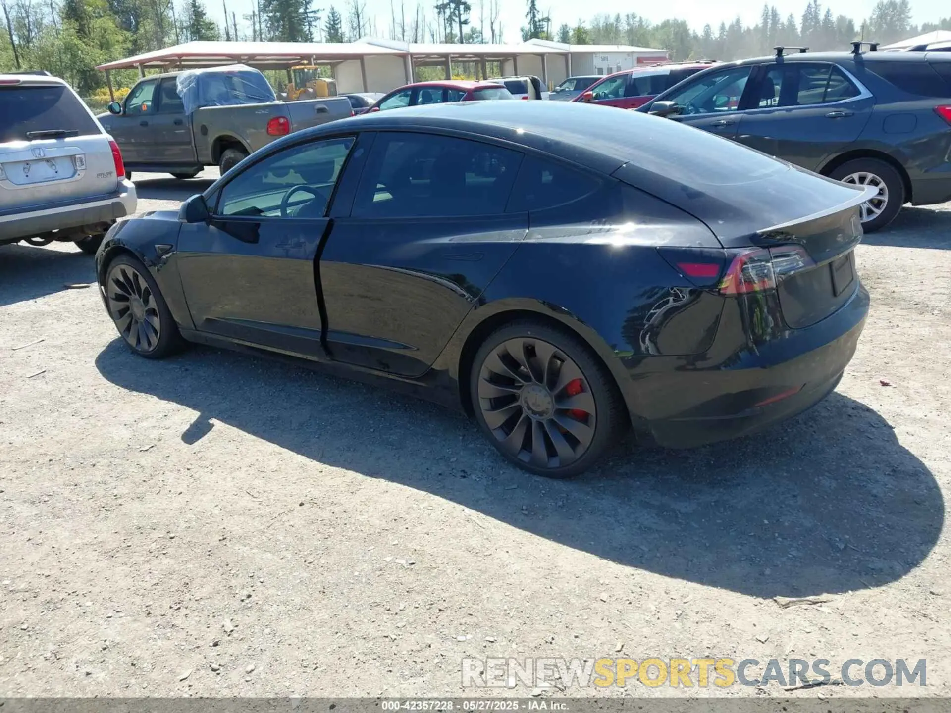 3 fotografías del automóvil dañado 5YJ3E1EC3NF348486 TESLA MODEL 3 2022