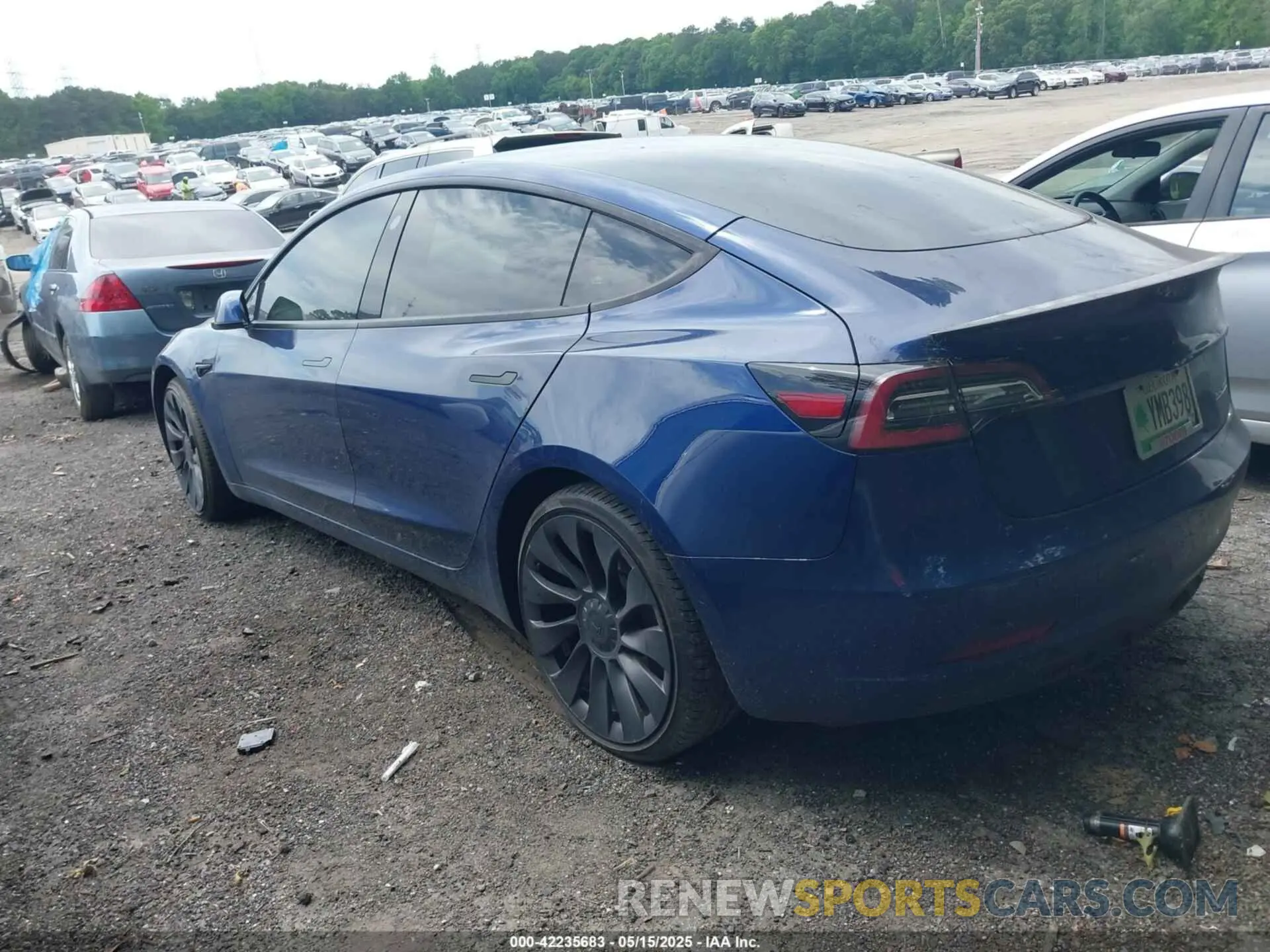 13 fotografías del automóvil dañado 5YJ3E1EC4NF125289 TESLA MODEL 3 2022