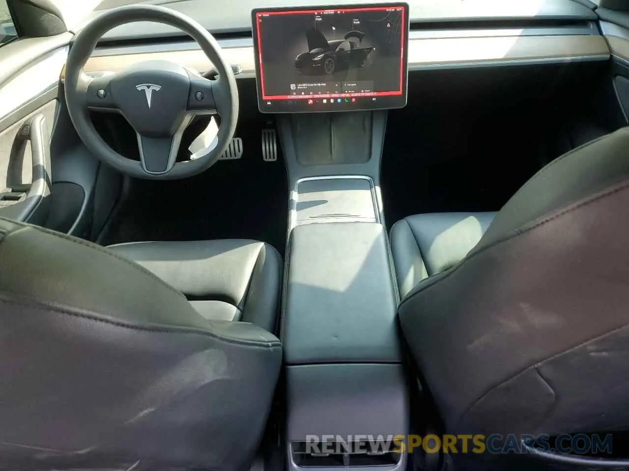 8 fotografías del automóvil dañado 5YJ3E1EC4NF209306 TESLA MODEL 3 2022
