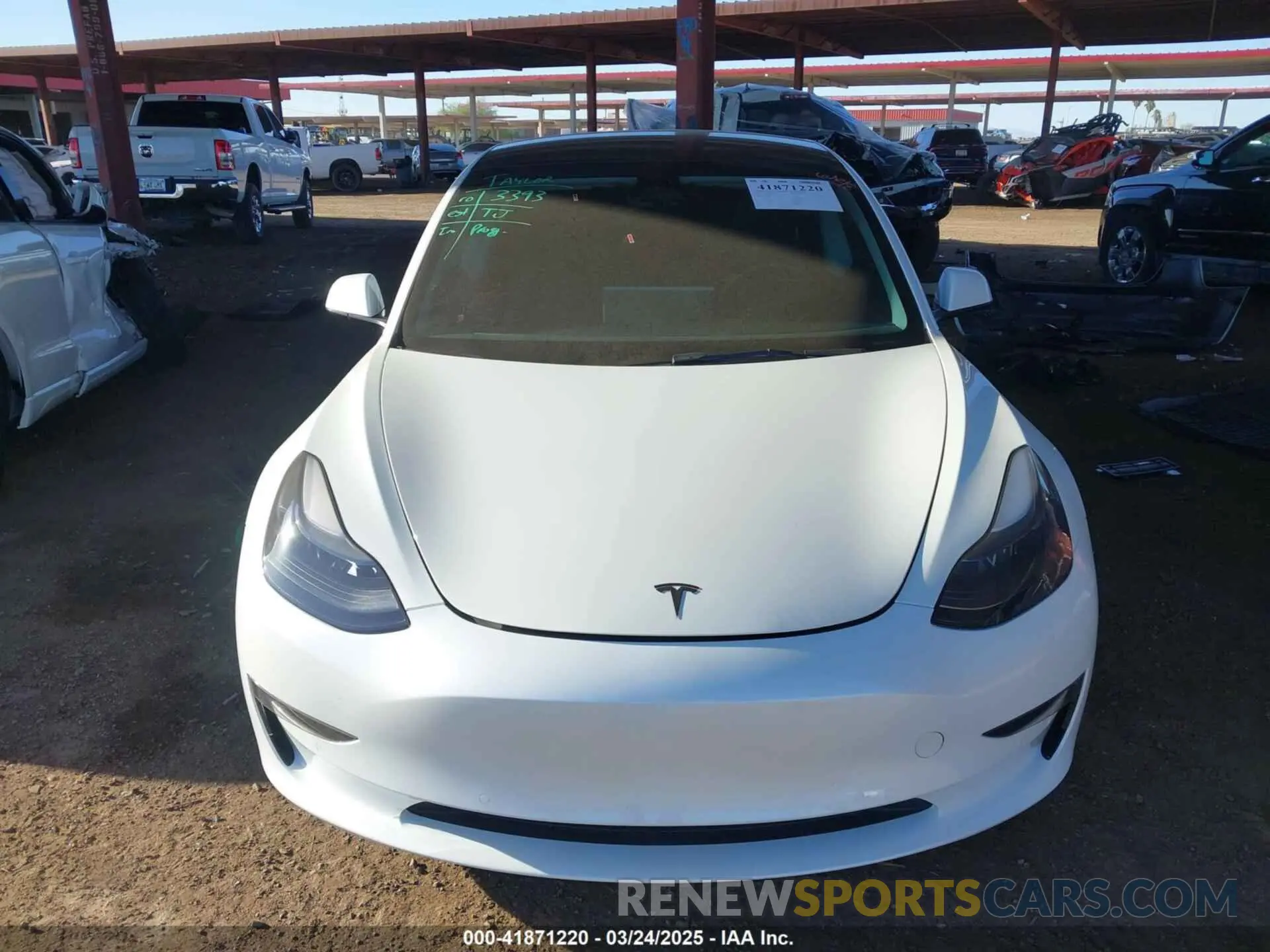 12 fotografías del automóvil dañado 5YJ3E1EC4NF342227 TESLA MODEL 3 2022