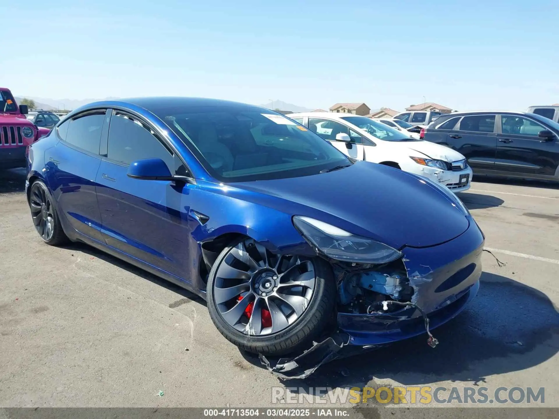 1 fotografías del automóvil dañado 5YJ3E1EC4NF347055 TESLA MODEL 3 2022