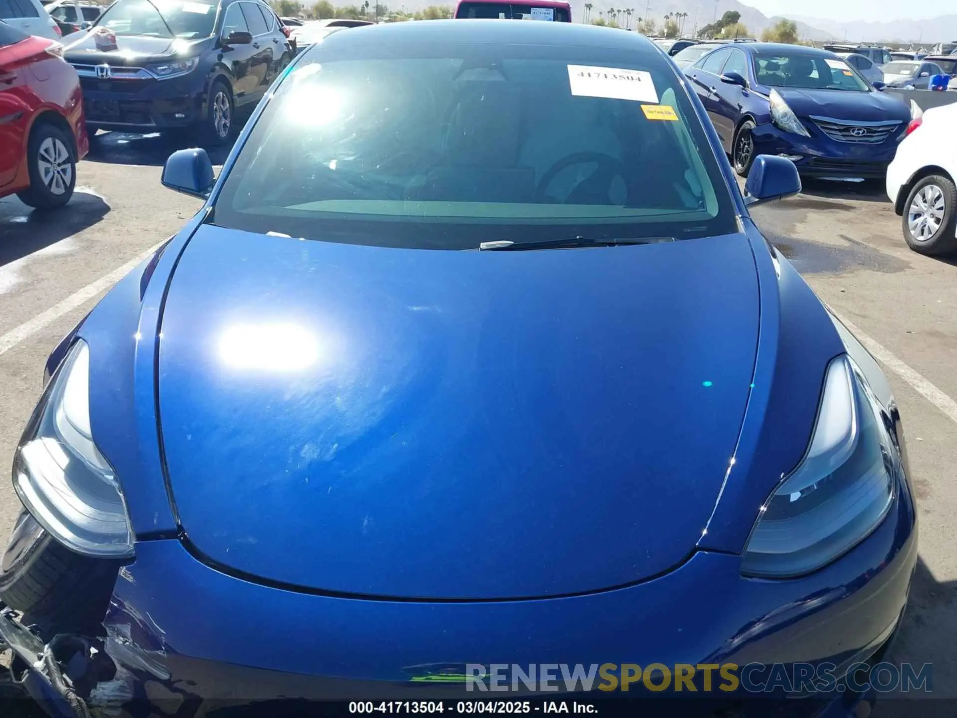 10 fotografías del automóvil dañado 5YJ3E1EC4NF347055 TESLA MODEL 3 2022
