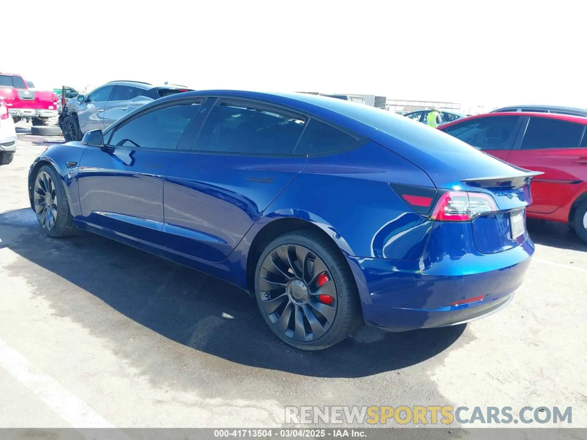 3 fotografías del automóvil dañado 5YJ3E1EC4NF347055 TESLA MODEL 3 2022
