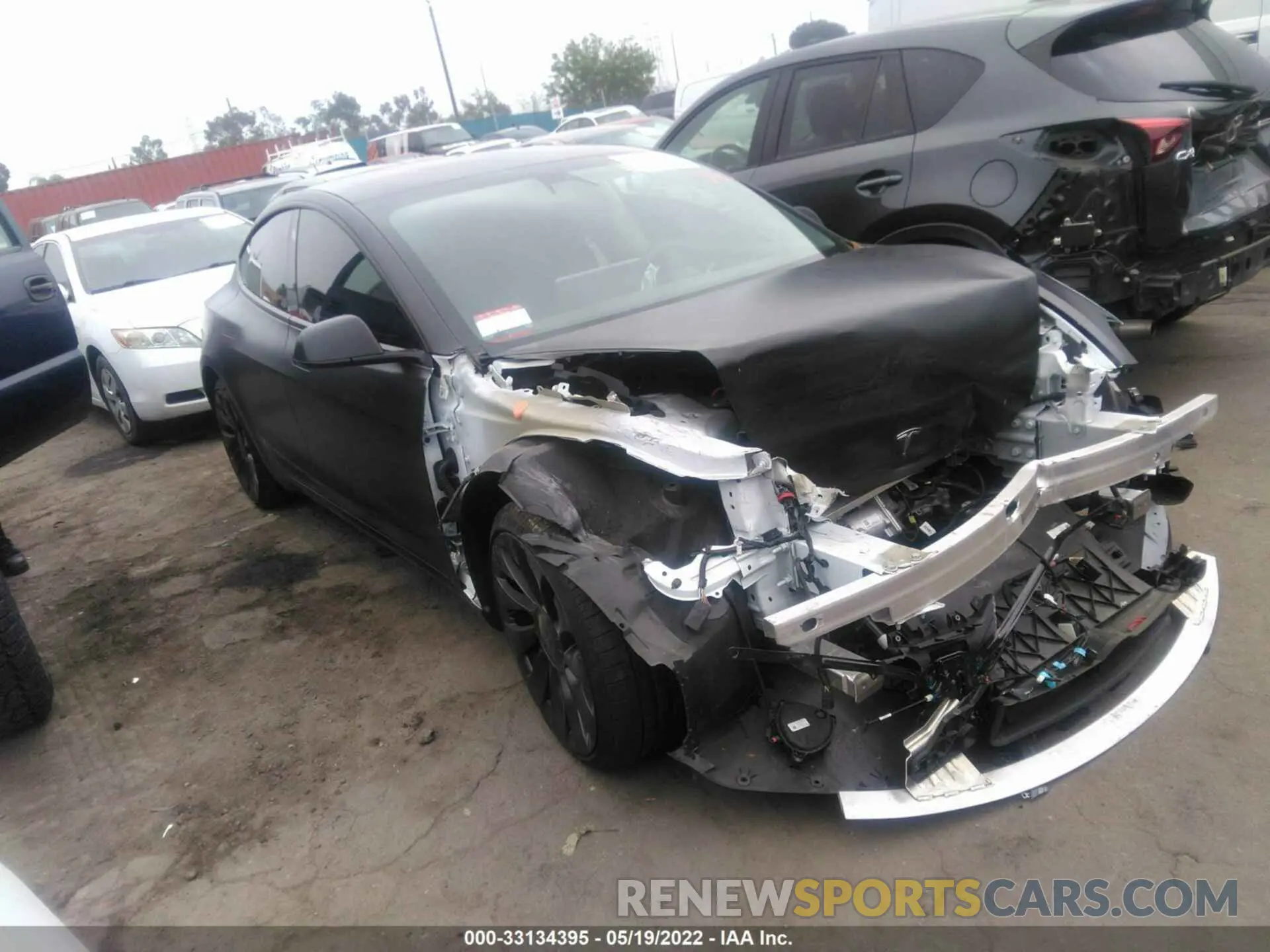 1 fotografías del automóvil dañado 5YJ3E1EC5NF113300 TESLA MODEL 3 2022