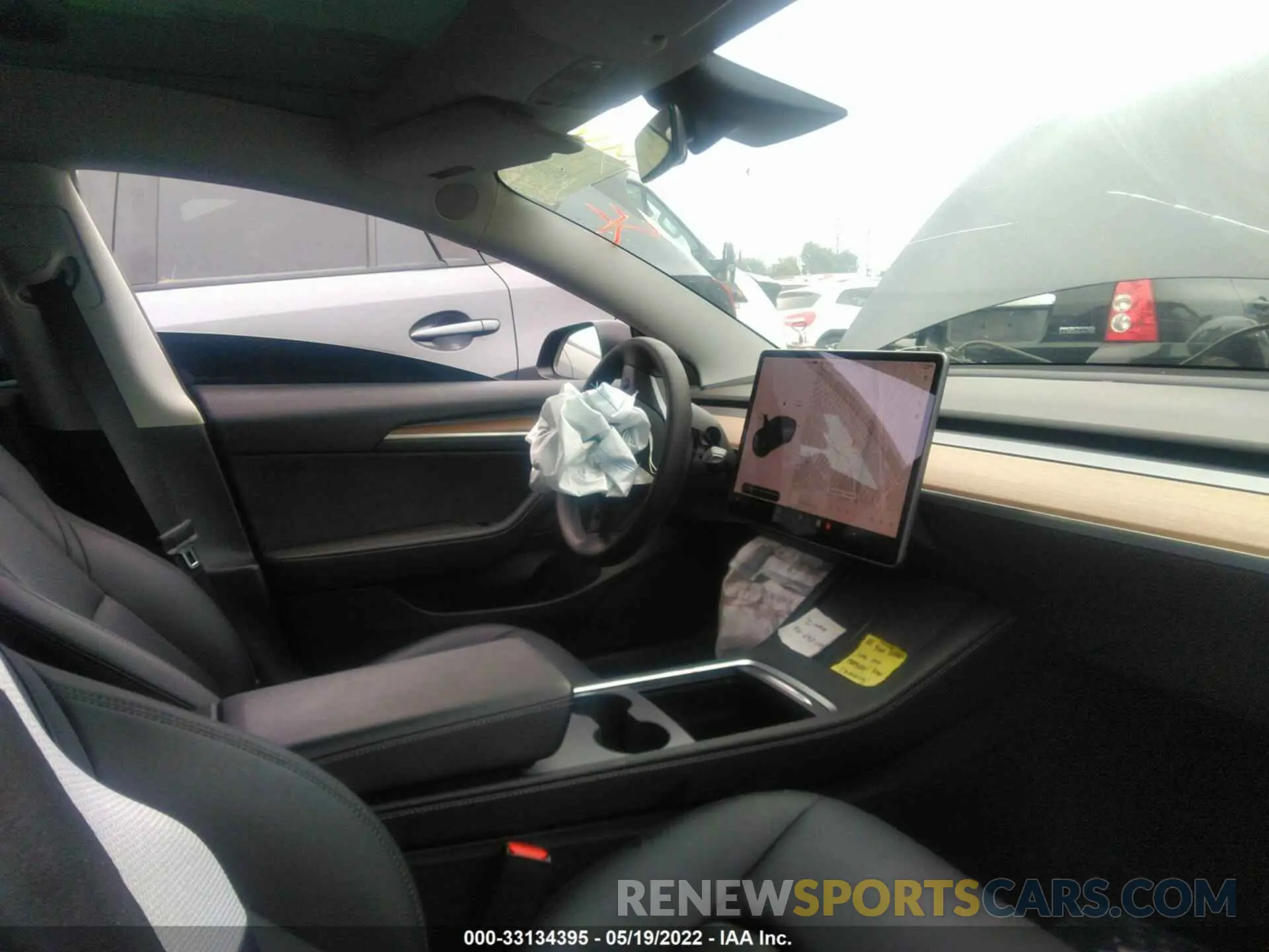 5 fotografías del automóvil dañado 5YJ3E1EC5NF113300 TESLA MODEL 3 2022