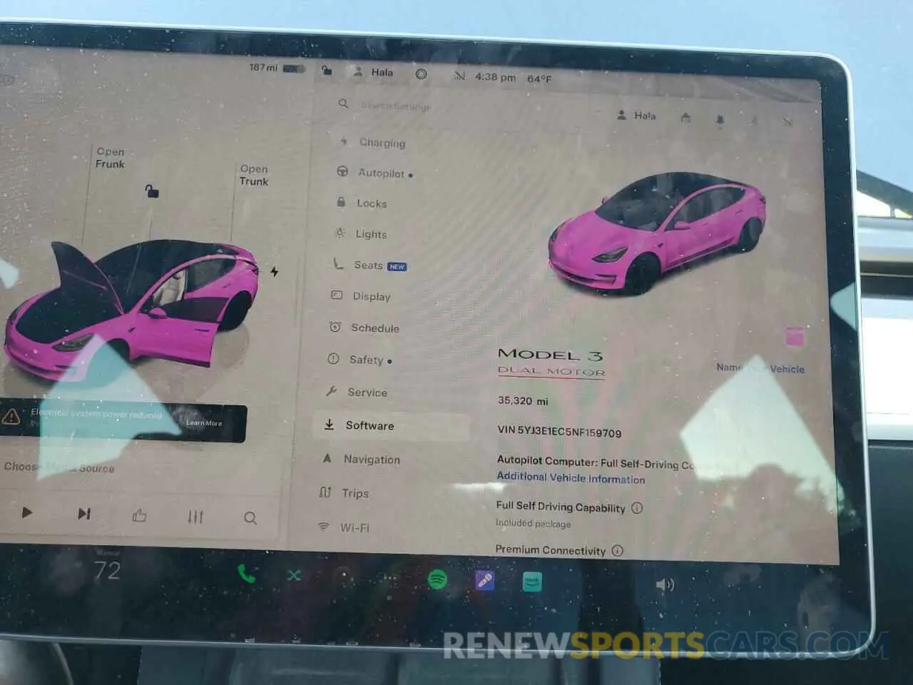 9 fotografías del automóvil dañado 5YJ3E1EC5NF159709 TESLA MODEL 3 2022