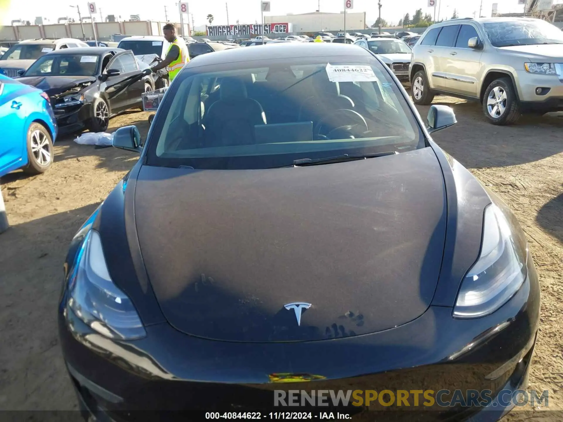 10 fotografías del automóvil dañado 5YJ3E1EC5NF261155 TESLA MODEL 3 2022