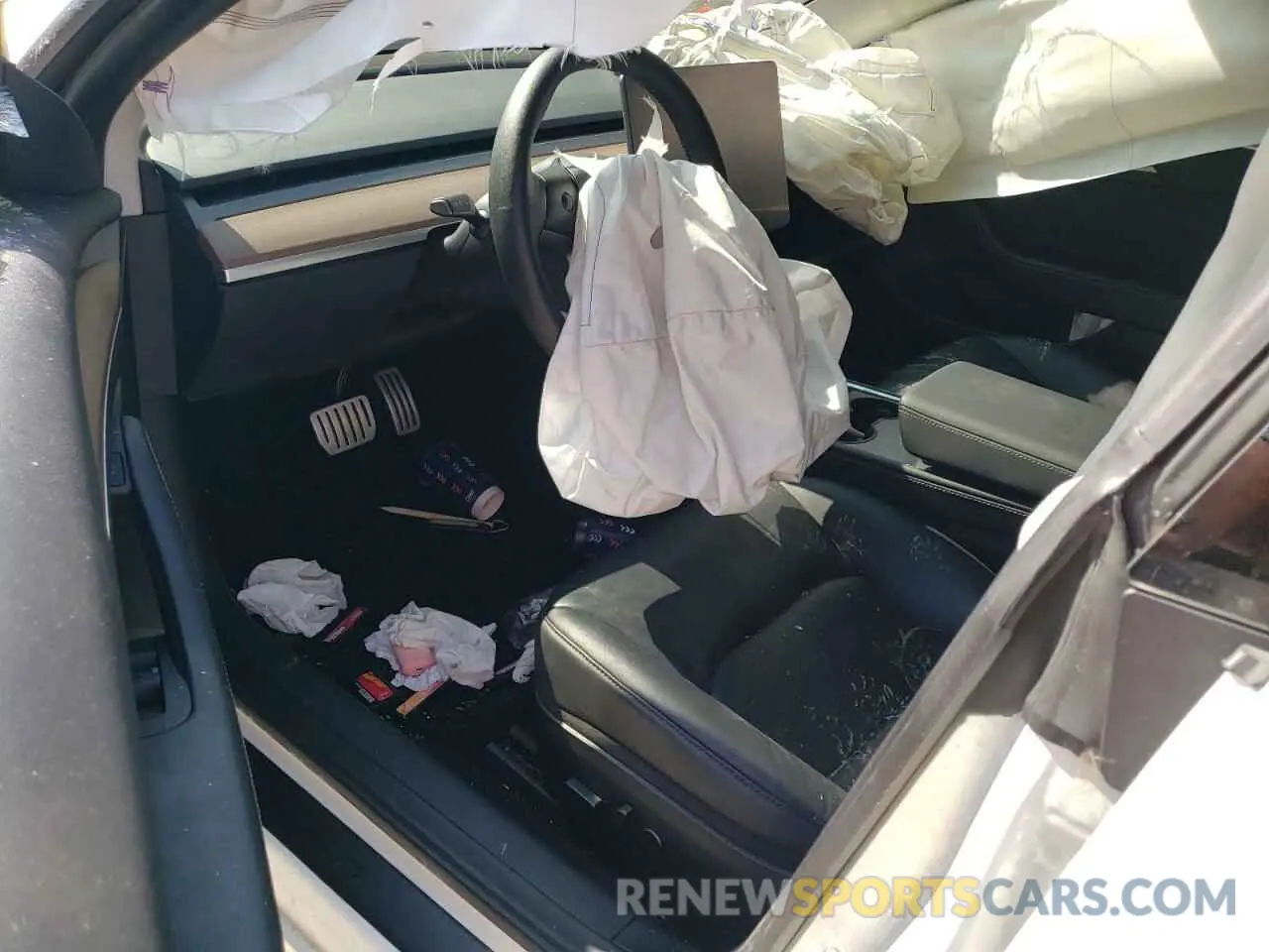 8 fotografías del automóvil dañado 5YJ3E1EC5NF274049 TESLA MODEL 3 2022
