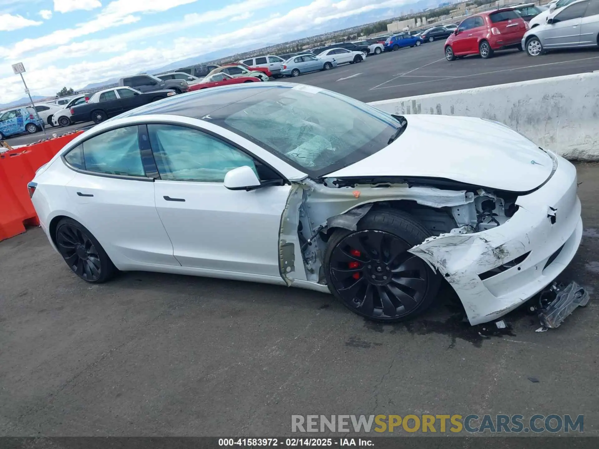 12 fotografías del automóvil dañado 5YJ3E1EC6NF111958 TESLA MODEL 3 2022