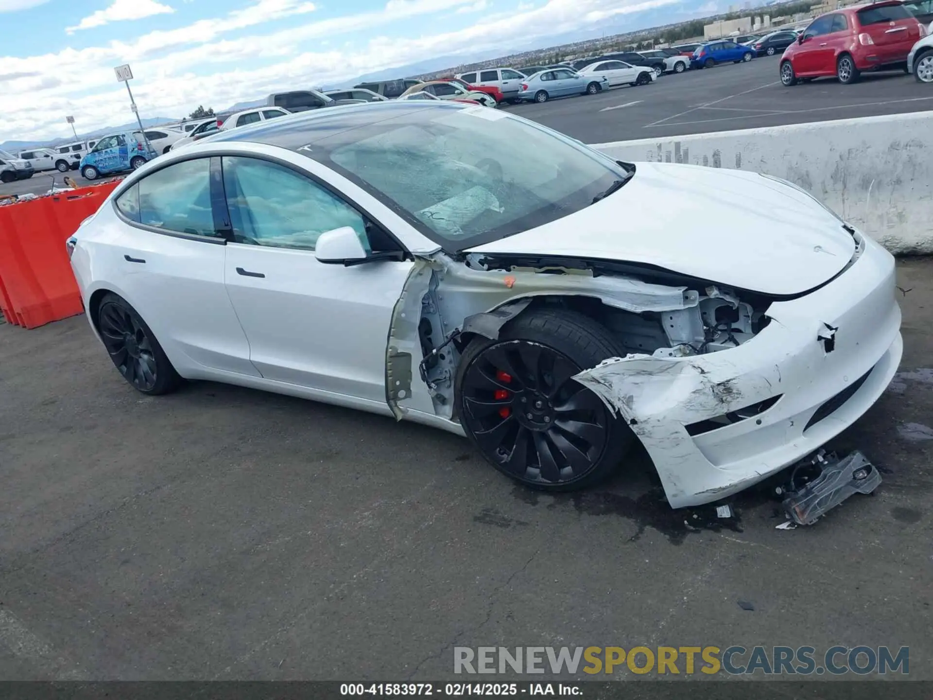 19 fotografías del automóvil dañado 5YJ3E1EC6NF111958 TESLA MODEL 3 2022