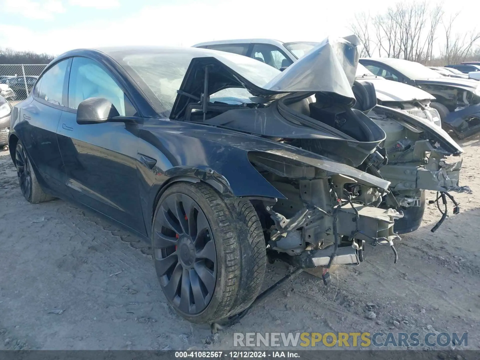 1 fotografías del automóvil dañado 5YJ3E1EC6NF112642 TESLA MODEL 3 2022