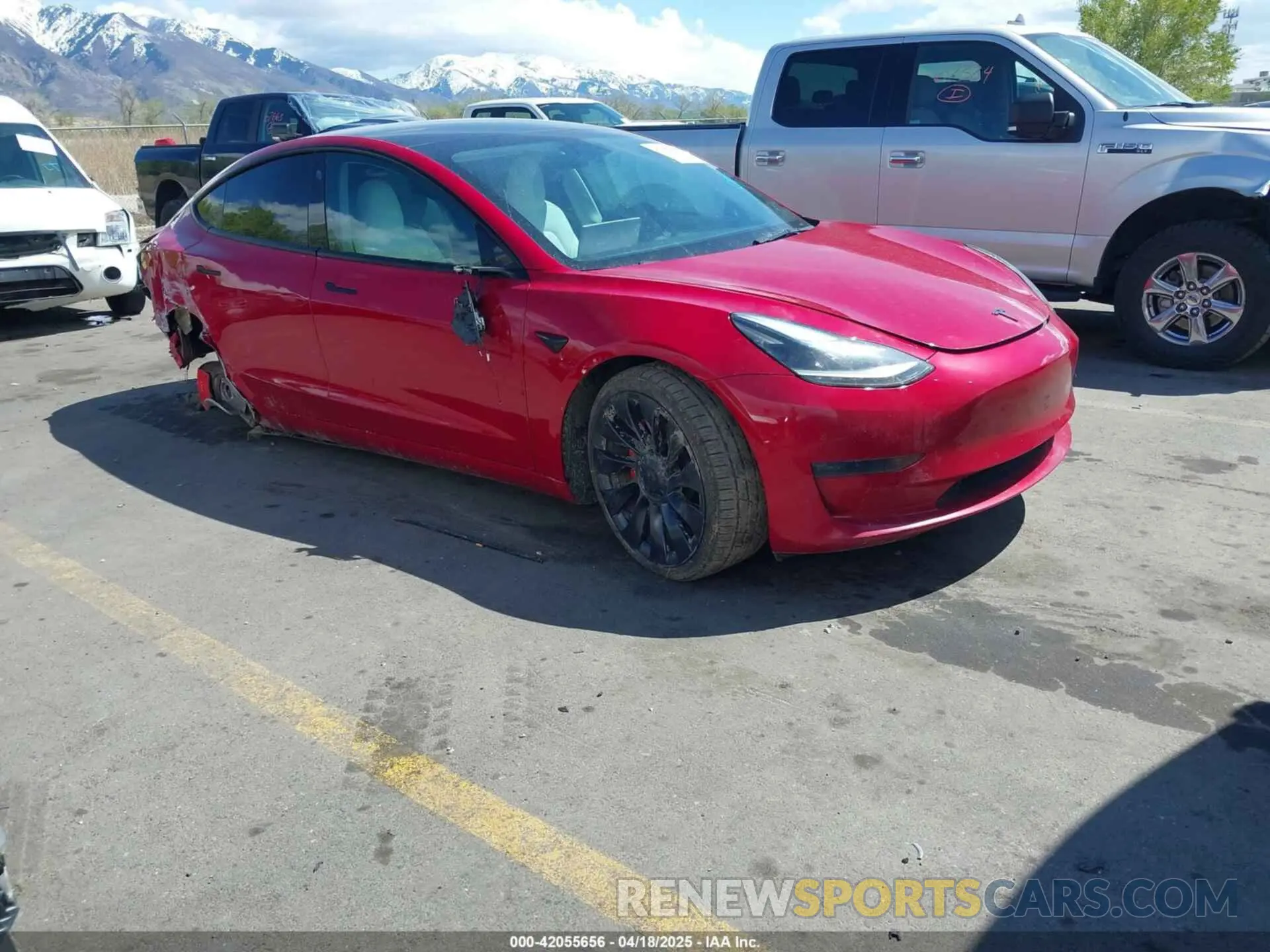 1 fotografías del automóvil dañado 5YJ3E1EC6NF127433 TESLA MODEL 3 2022