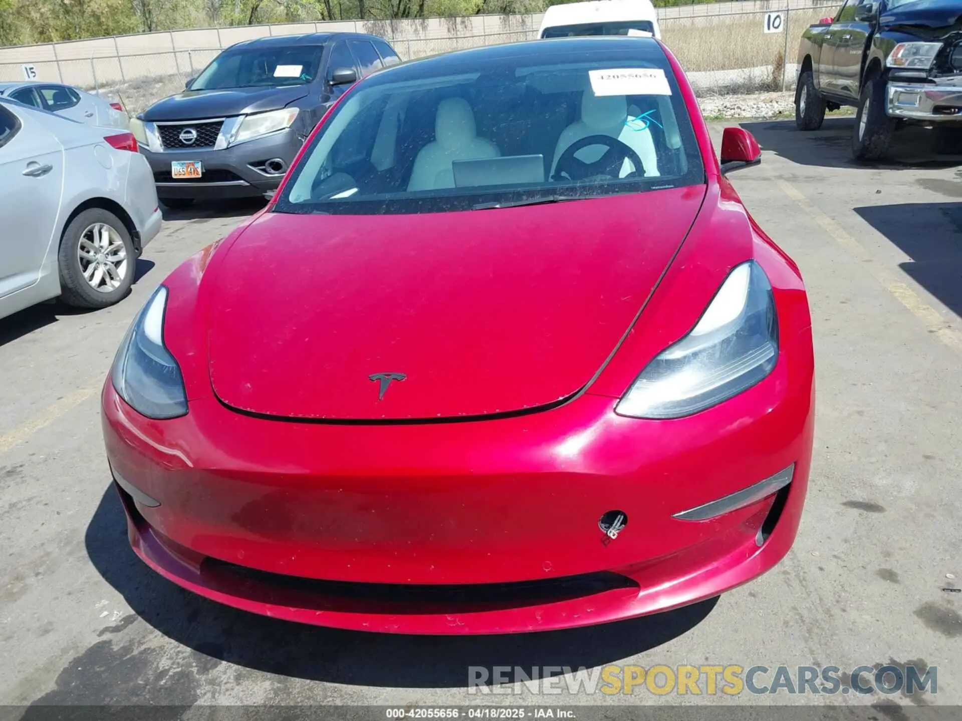 11 fotografías del automóvil dañado 5YJ3E1EC6NF127433 TESLA MODEL 3 2022