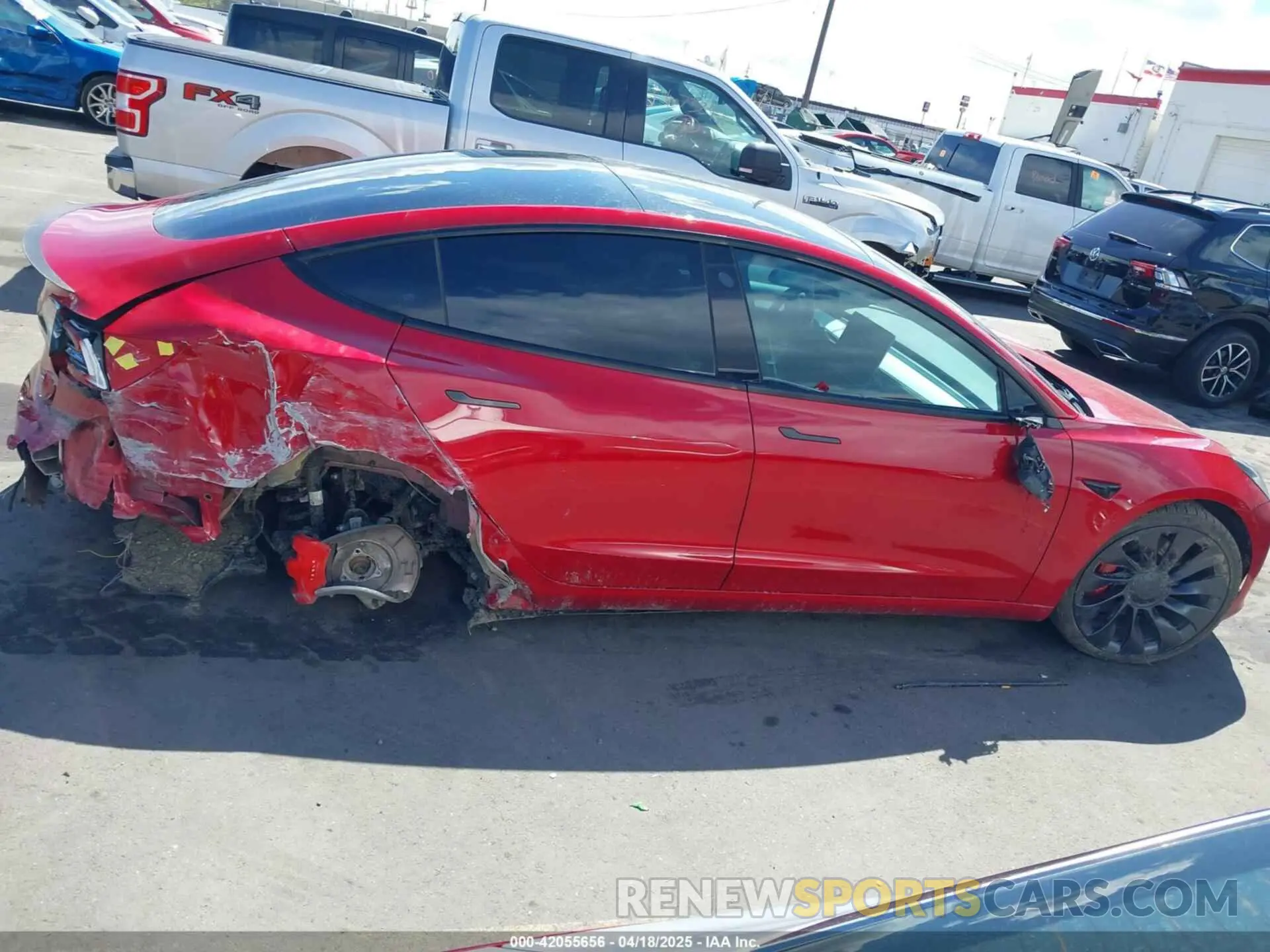12 fotografías del automóvil dañado 5YJ3E1EC6NF127433 TESLA MODEL 3 2022