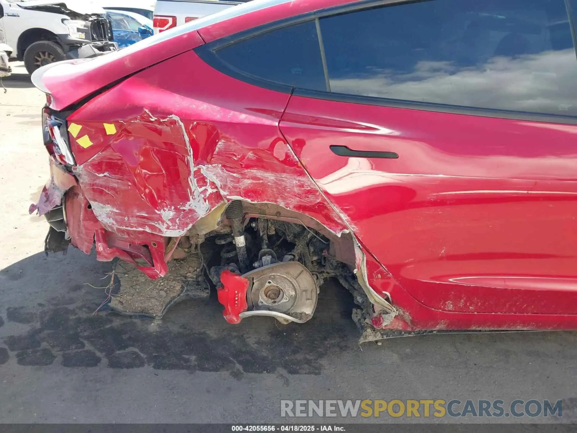 6 fotografías del automóvil dañado 5YJ3E1EC6NF127433 TESLA MODEL 3 2022
