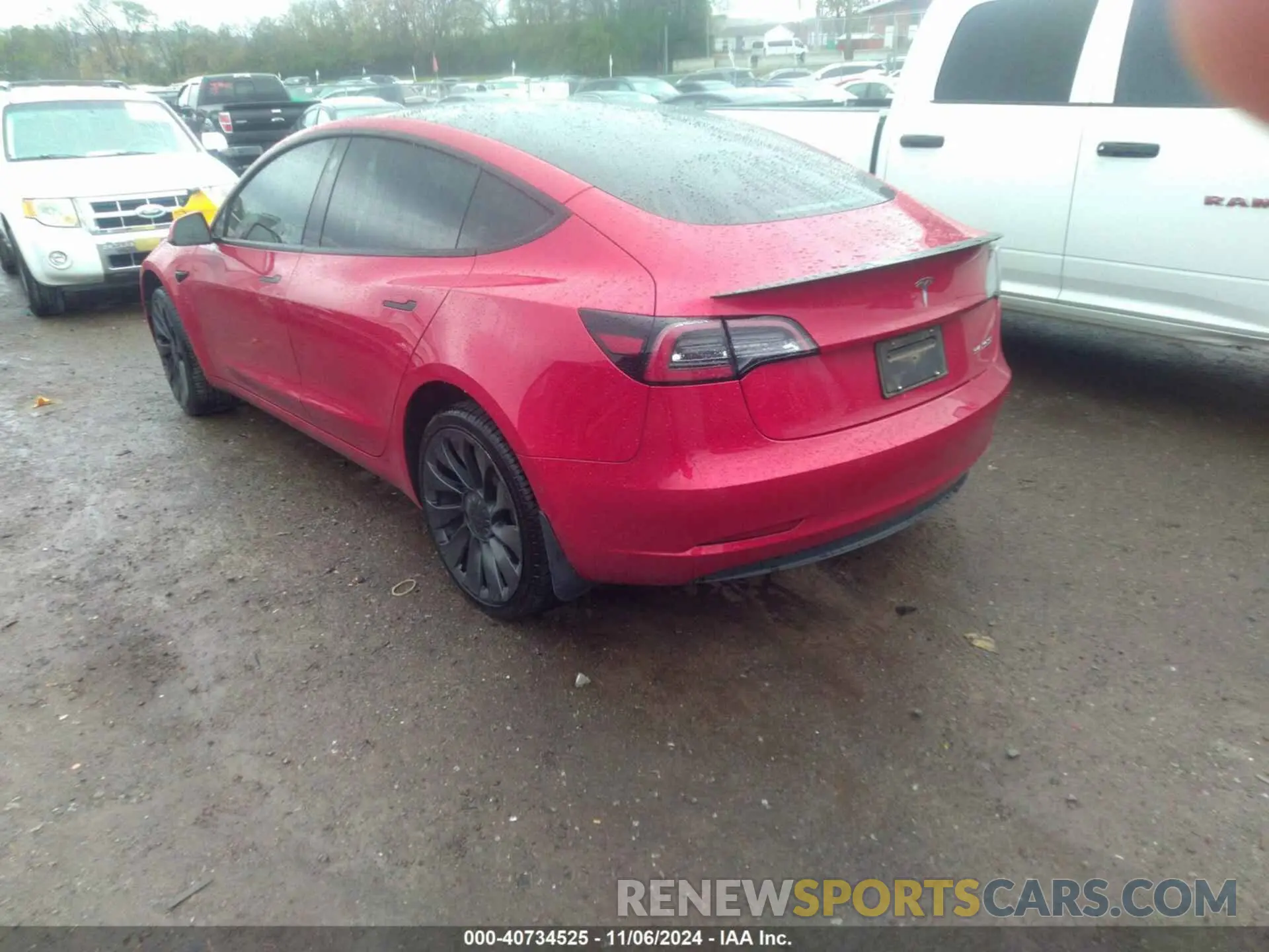3 fotografías del automóvil dañado 5YJ3E1EC6NF165731 TESLA MODEL 3 2022