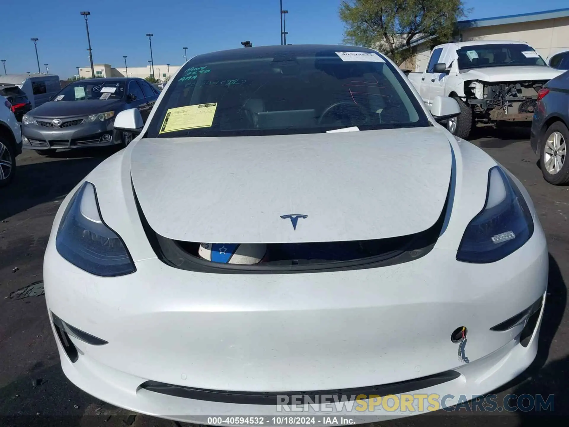6 fotografías del automóvil dañado 5YJ3E1EC6NF204141 TESLA MODEL 3 2022