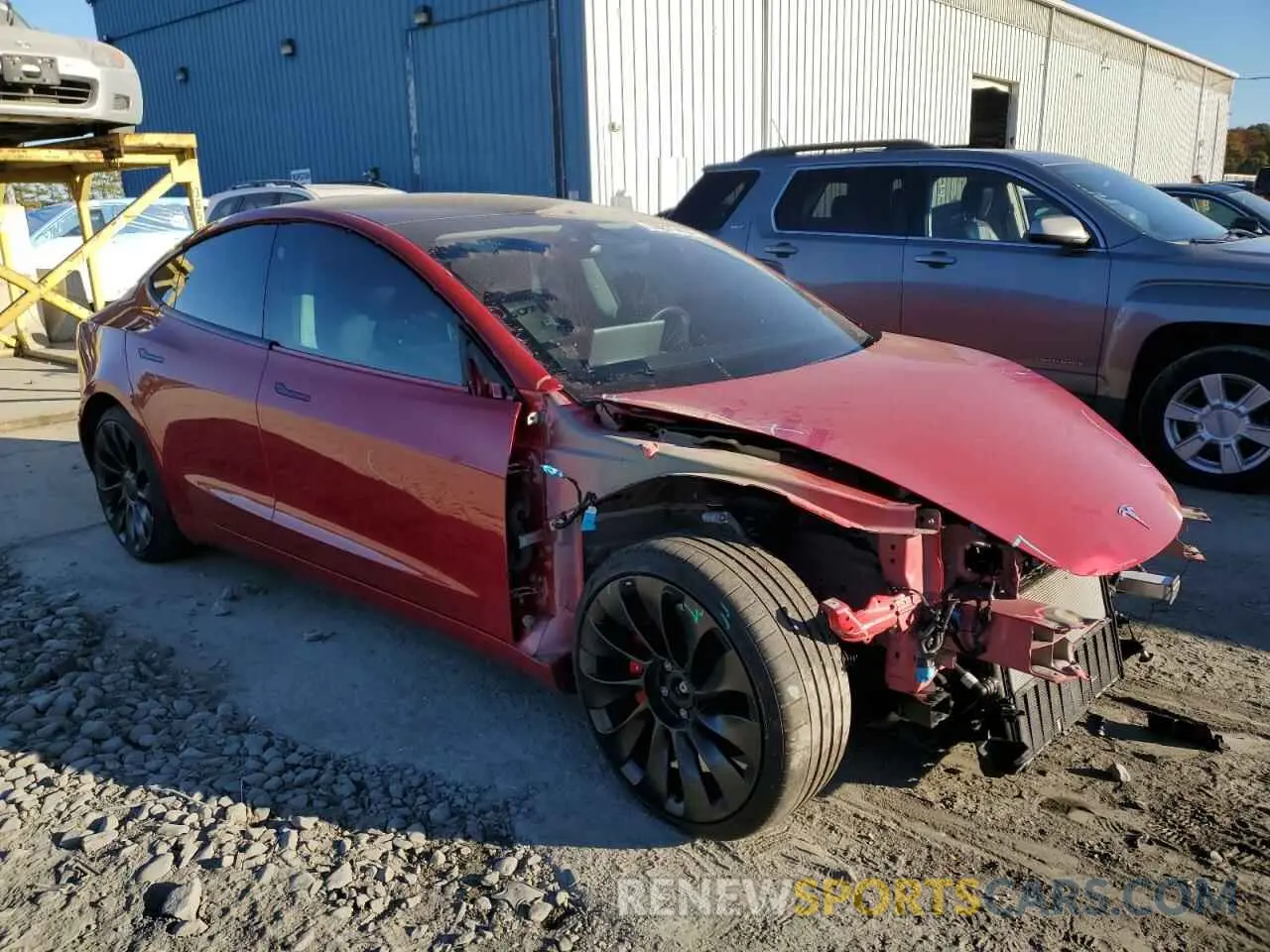 10 fotografías del automóvil dañado 5YJ3E1EC6NF248205 TESLA MODEL 3 2022