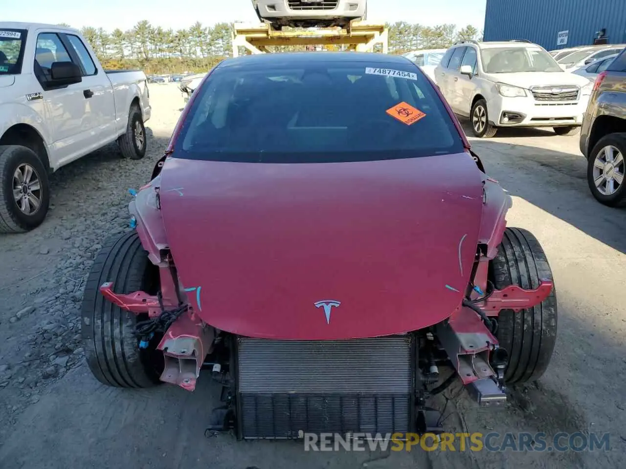 5 fotografías del automóvil dañado 5YJ3E1EC6NF248205 TESLA MODEL 3 2022
