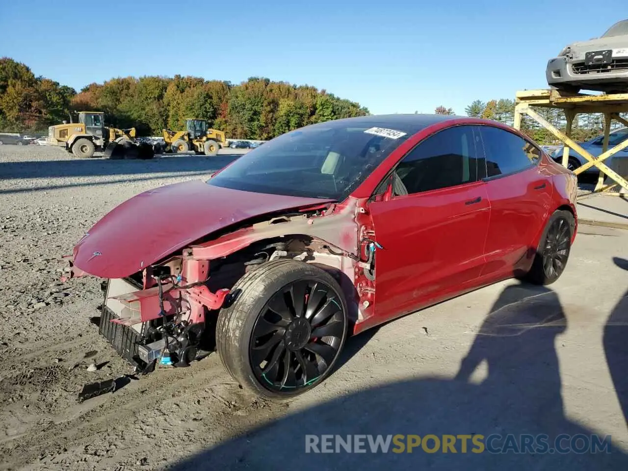 9 fotografías del automóvil dañado 5YJ3E1EC6NF248205 TESLA MODEL 3 2022