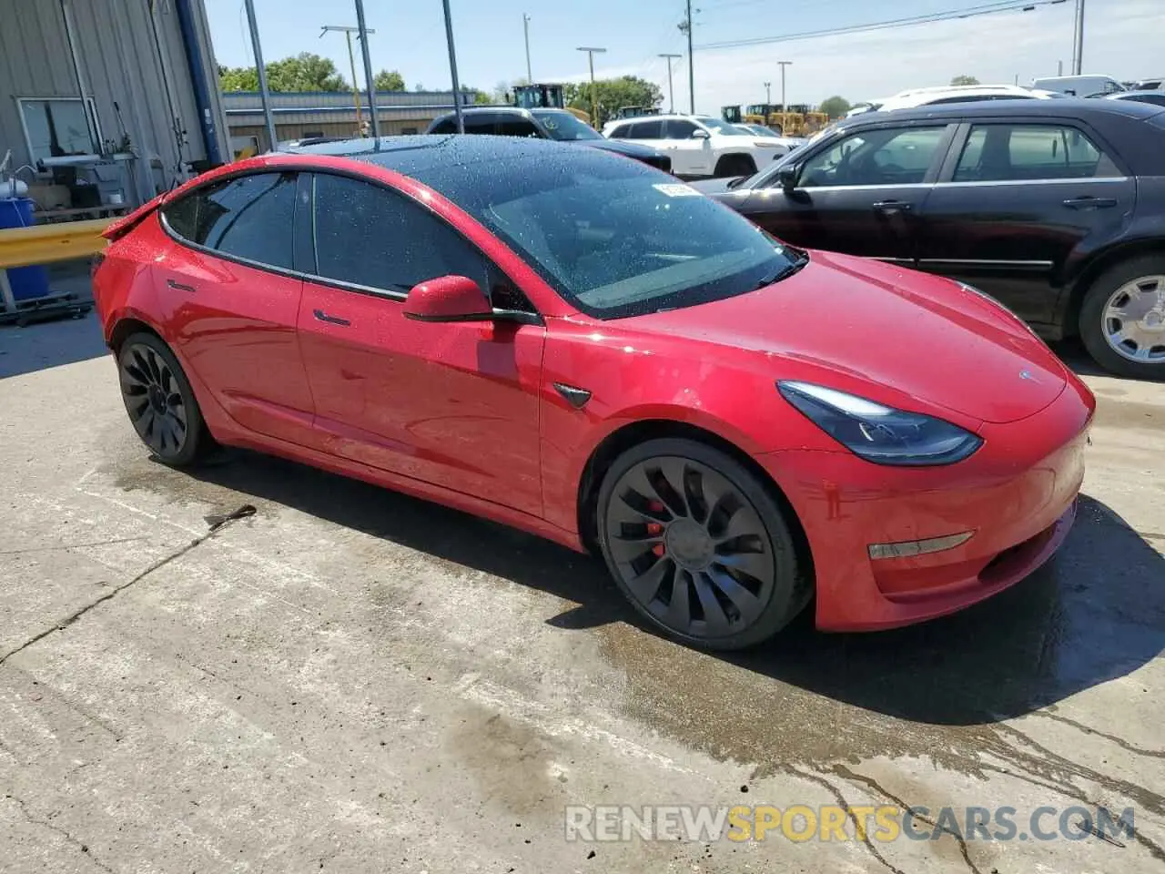 4 fotografías del automóvil dañado 5YJ3E1EC6NF262704 TESLA MODEL 3 2022