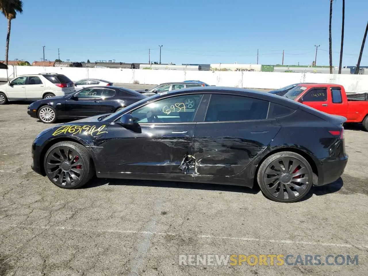 9 fotografías del automóvil dañado 5YJ3E1EC6NF265750 TESLA MODEL 3 2022