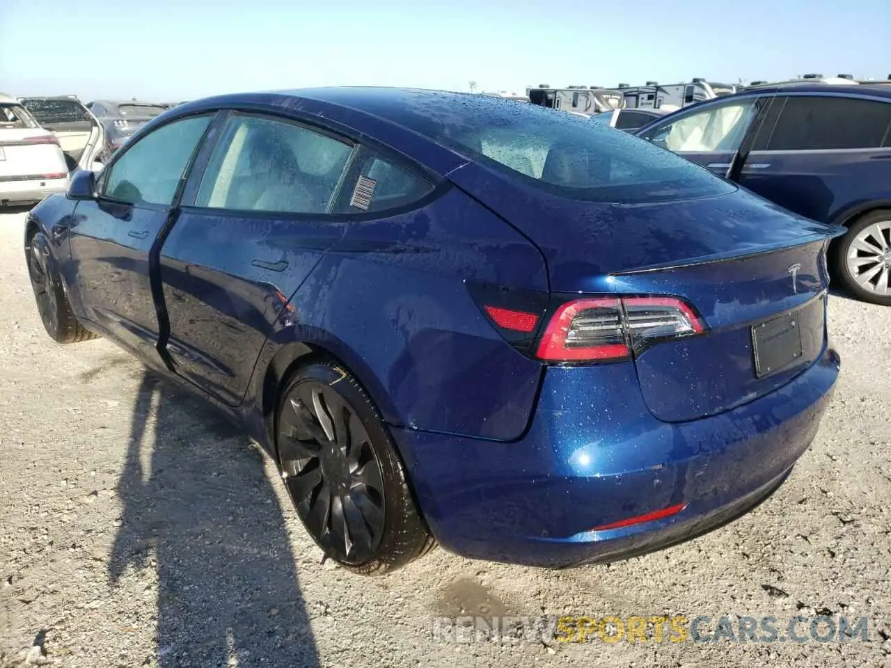 3 fotografías del automóvil dañado 5YJ3E1EC6NF321766 TESLA MODEL 3 2022