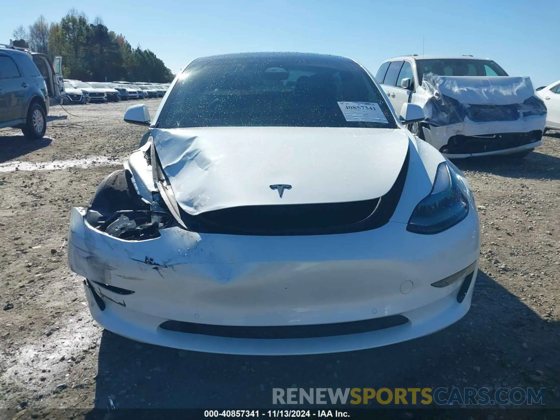 12 fotografías del automóvil dañado 5YJ3E1EC6NF342892 TESLA MODEL 3 2022