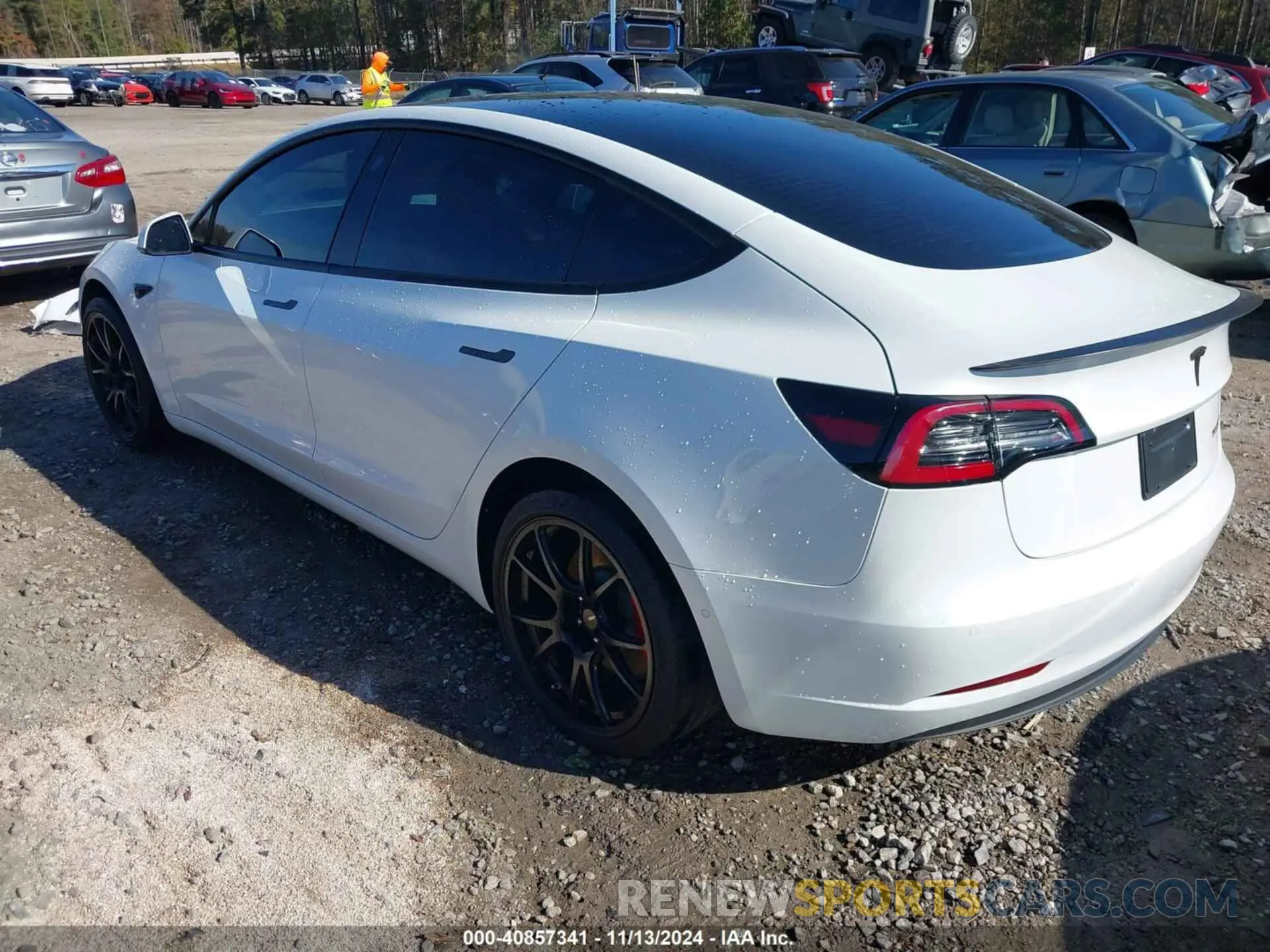 3 fotografías del automóvil dañado 5YJ3E1EC6NF342892 TESLA MODEL 3 2022
