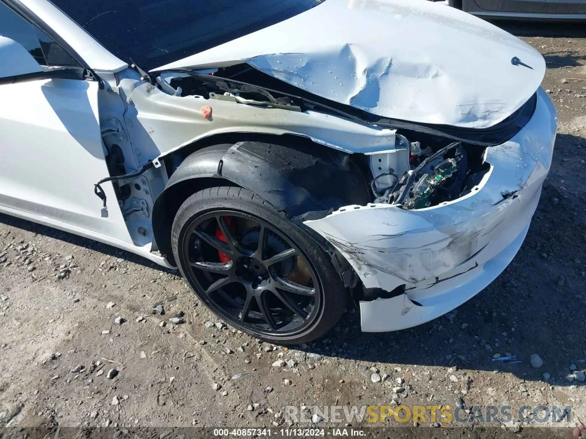 6 fotografías del automóvil dañado 5YJ3E1EC6NF342892 TESLA MODEL 3 2022