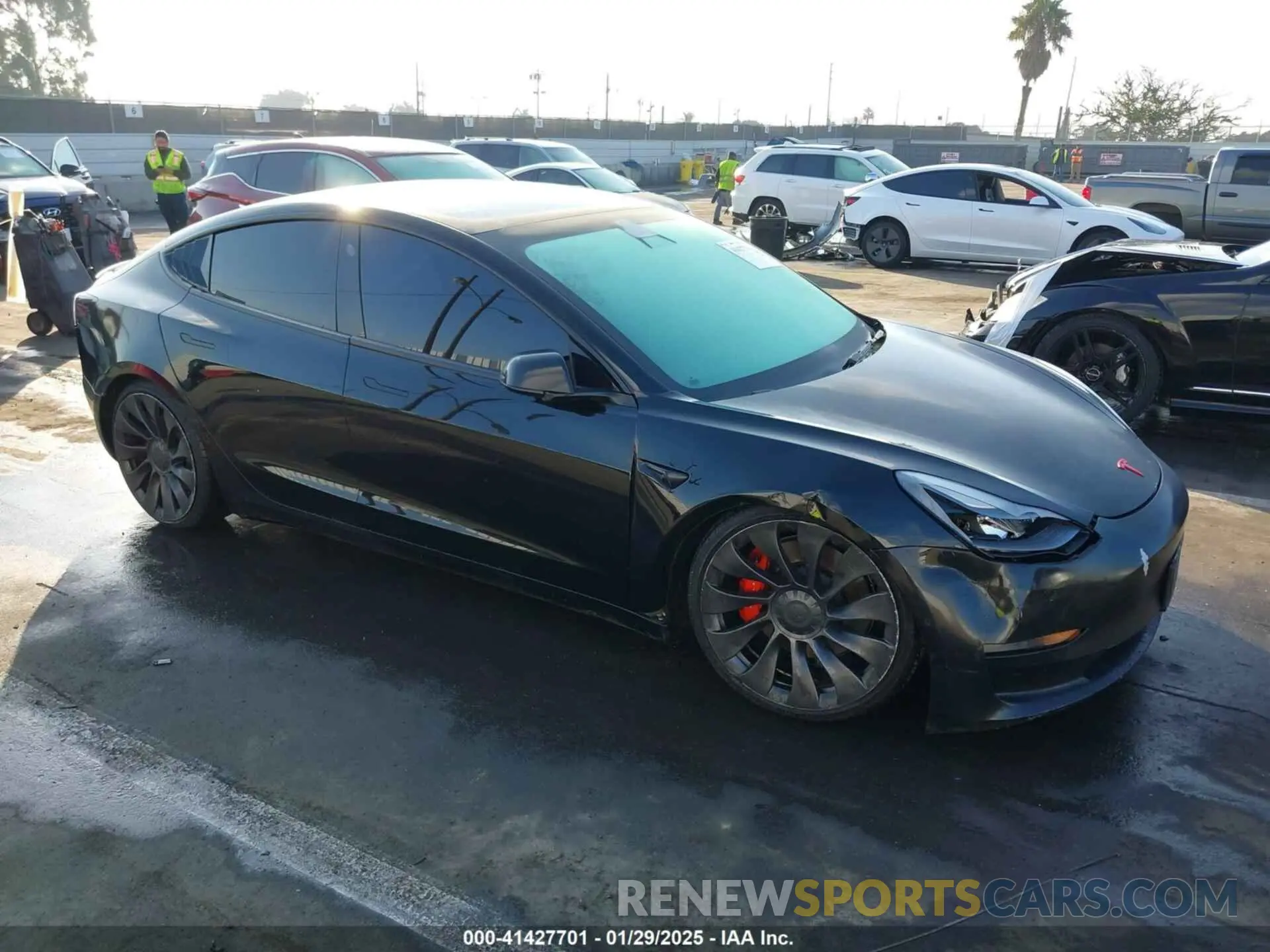 1 fotografías del automóvil dañado 5YJ3E1EC7NF137744 TESLA MODEL 3 2022