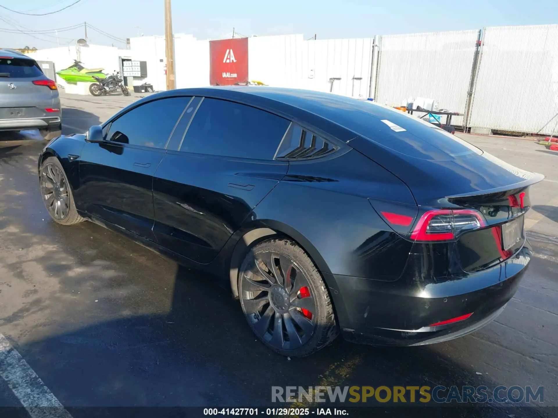 3 fotografías del automóvil dañado 5YJ3E1EC7NF137744 TESLA MODEL 3 2022