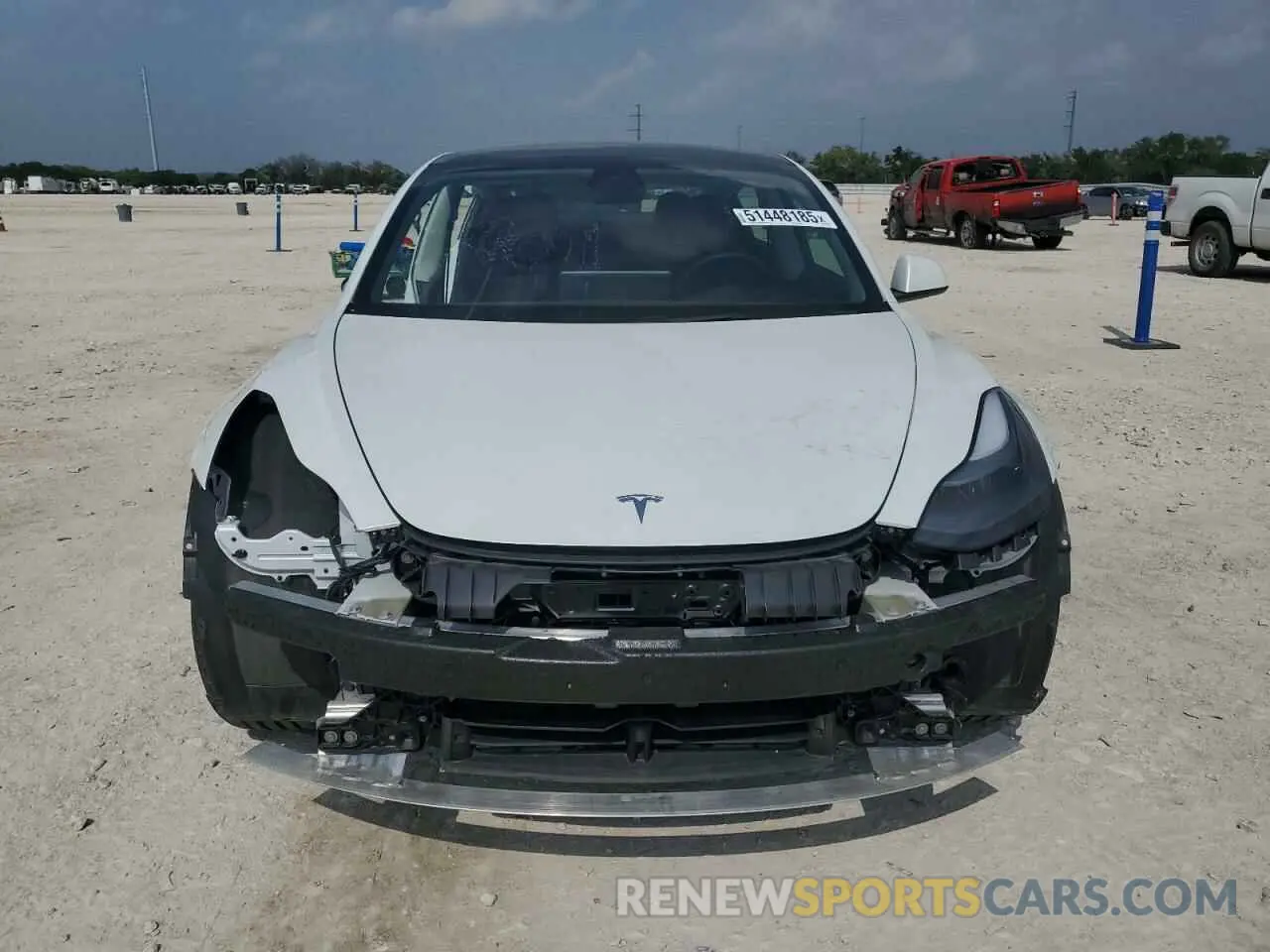 5 fotografías del automóvil dañado 5YJ3E1EC7NF138313 TESLA MODEL 3 2022