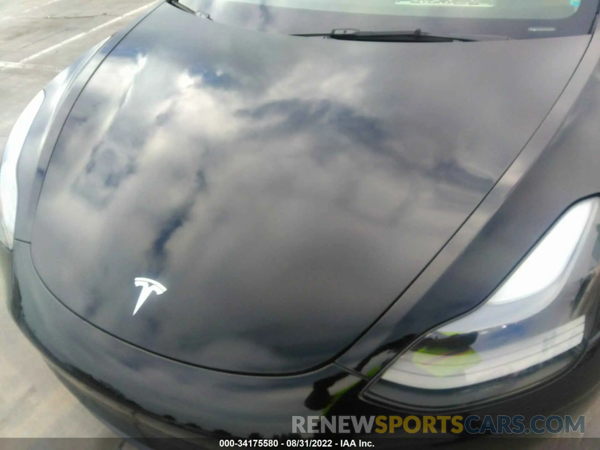 10 fotografías del automóvil dañado 5YJ3E1EC7NF143379 TESLA MODEL 3 2022