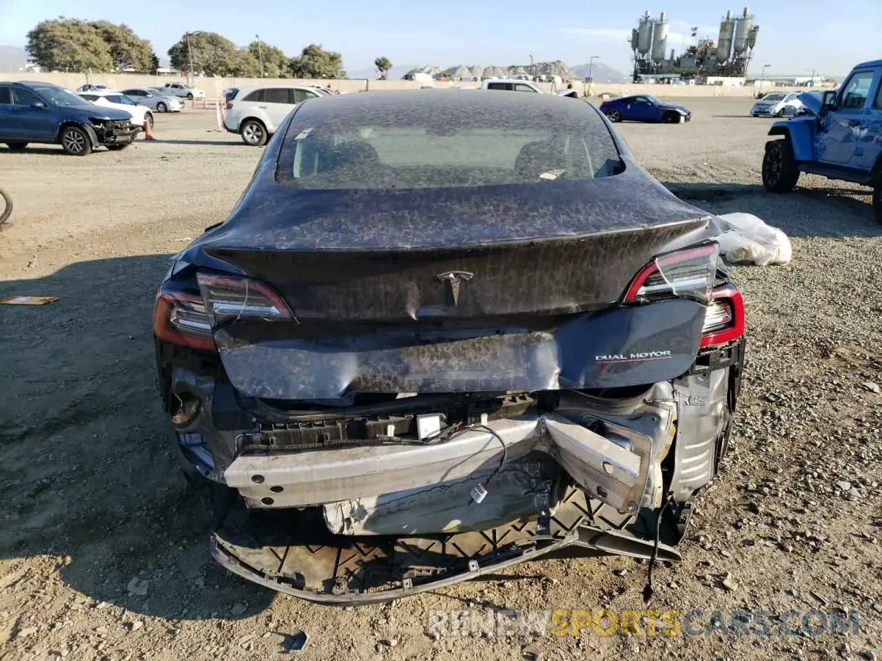6 fotografías del automóvil dañado 5YJ3E1EC7NF245314 TESLA MODEL 3 2022
