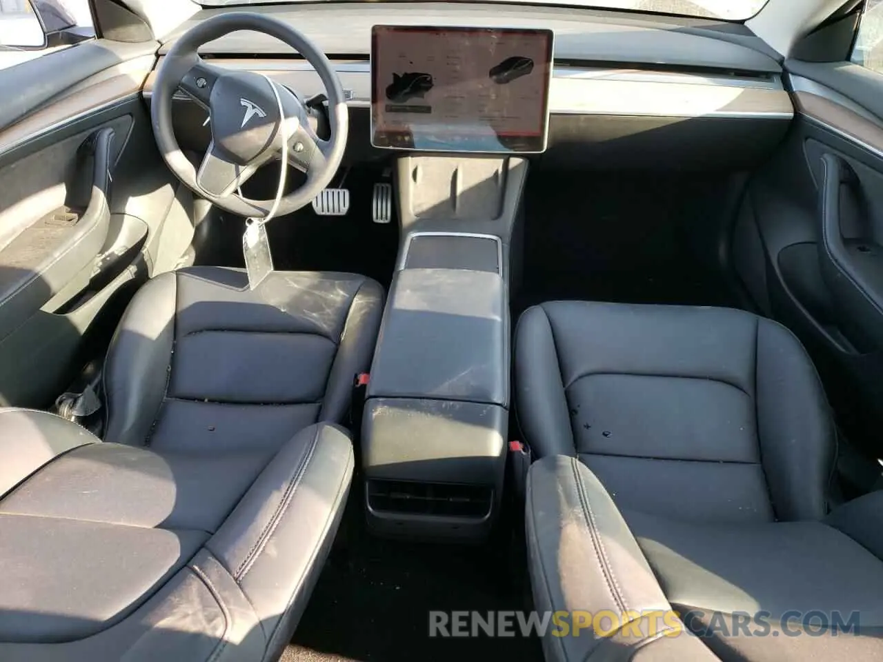 8 fotografías del automóvil dañado 5YJ3E1EC7NF245314 TESLA MODEL 3 2022
