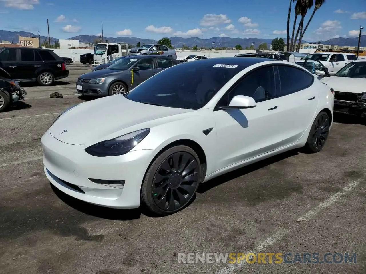 1 fotografías del automóvil dañado 5YJ3E1EC7NF248083 TESLA MODEL 3 2022