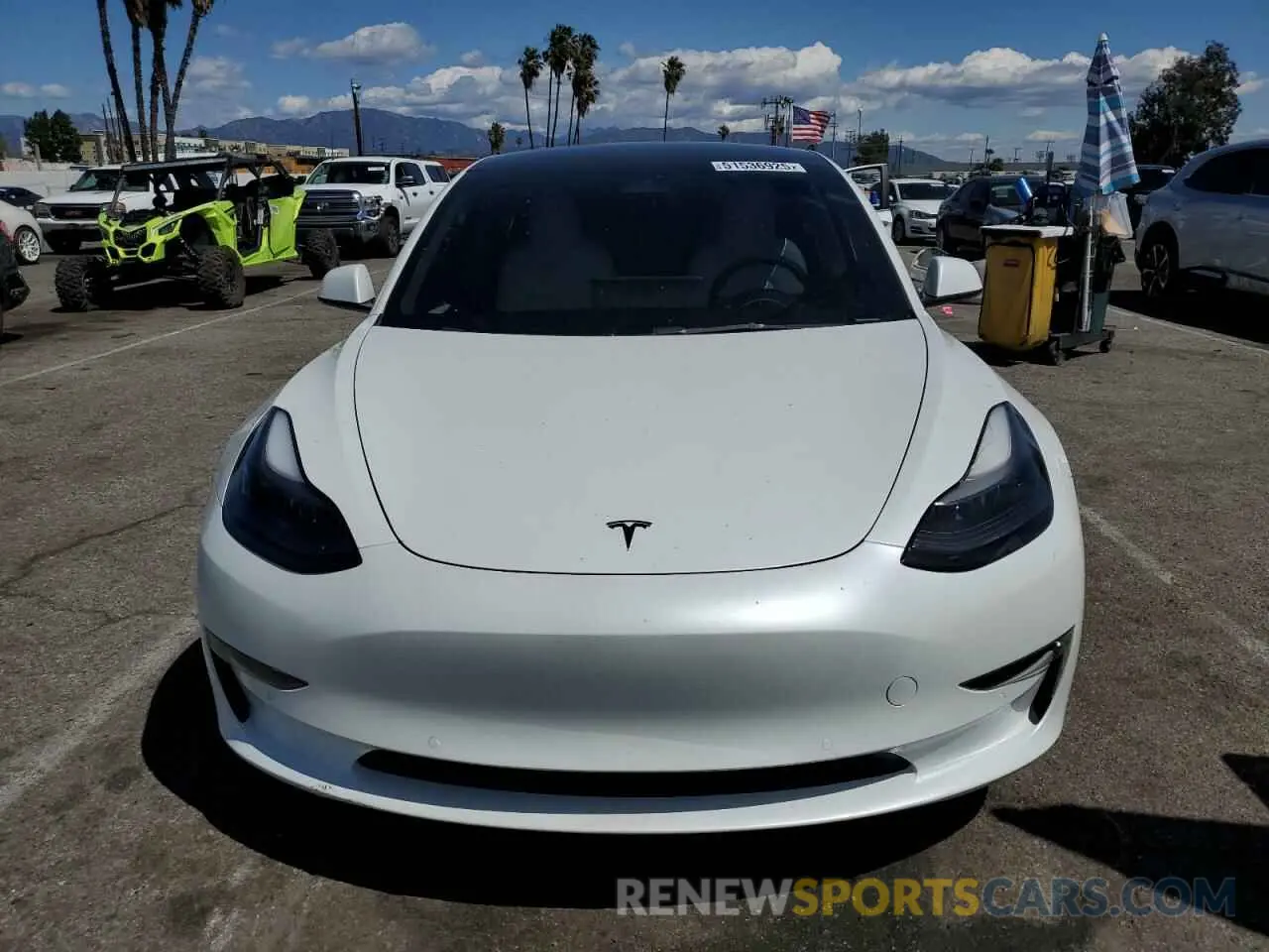 5 fotografías del automóvil dañado 5YJ3E1EC7NF248083 TESLA MODEL 3 2022