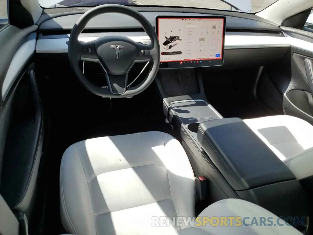 8 fotografías del automóvil dañado 5YJ3E1EC7NF248083 TESLA MODEL 3 2022